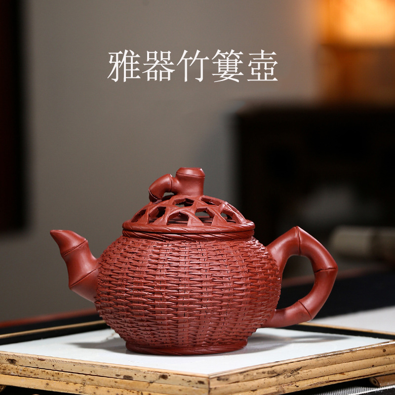 中国紫砂壺　清末期　 宜興張文華　段泥大磚方壺　少亭刻　古美術 中国紫砂壺清末期 宜興張文華段泥大磚方壺少亭刻古美術