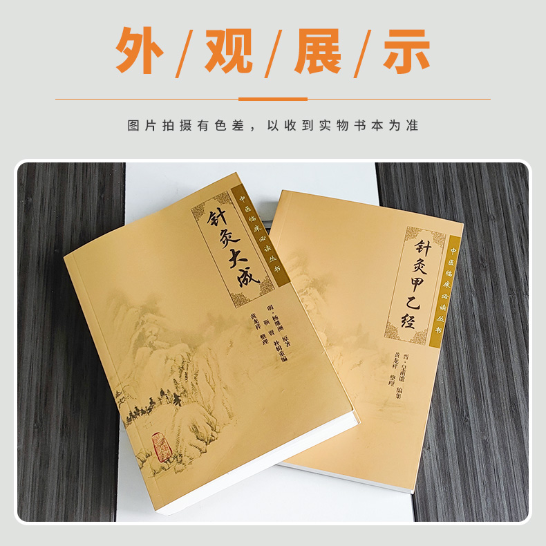 原版原文2冊】針灸大成+針灸甲乙經中醫臨床必讀中醫針灸學自學入門